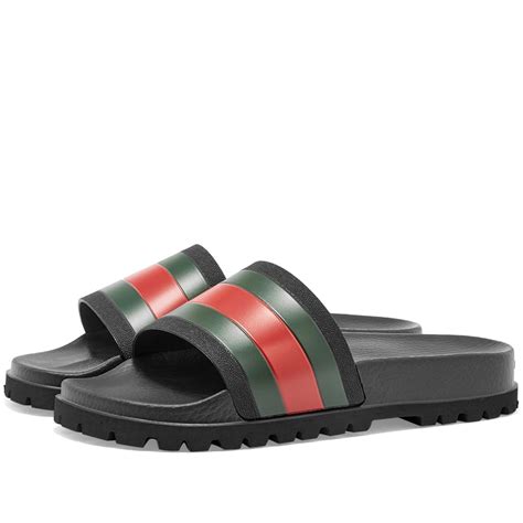 gucci pursuit trek leather slides|Gucci Pursuit Trek slides for Men .